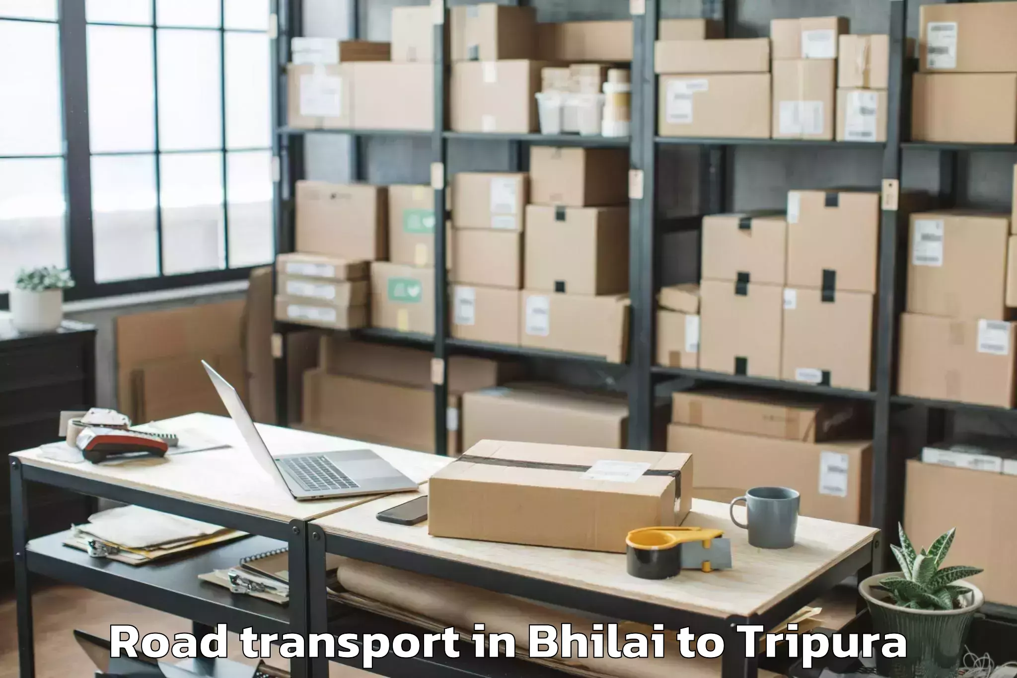 Hassle-Free Bhilai to Amarpur Gomati Road Transport